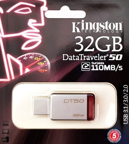 Kingston datatraveler 32gb - datatraveler, 50